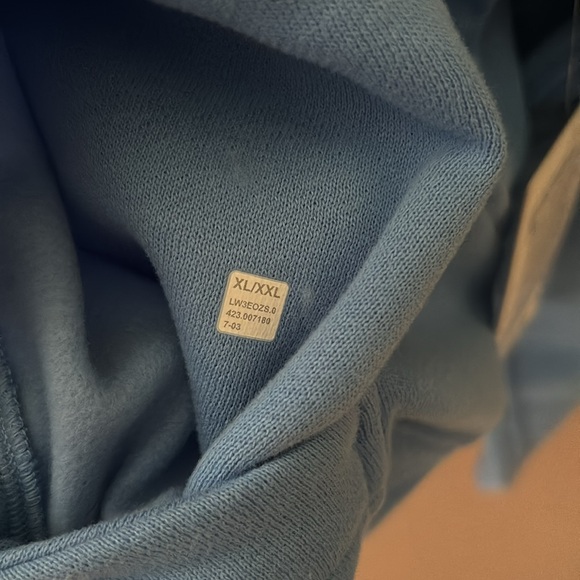 LULULEMON SCUBA OVERSIZED FULL ZIP IN AERO BLUE (AEBL) SZ XL/XXL NWT - Picture 7 of 8